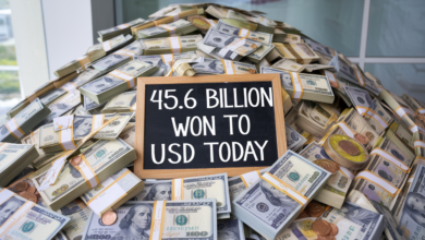 45 million won to usd