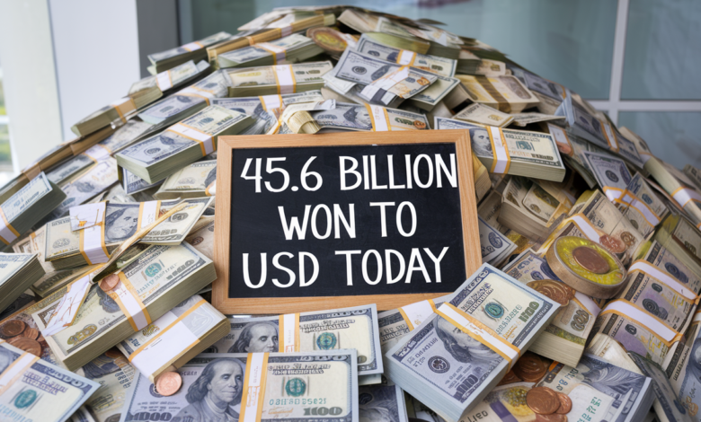 45 million won to usd