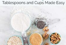 10 Tablespoons to Cups
