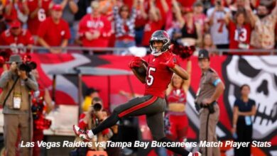 Las Vegas Raiders vs Tampa Bay Buccaneers Match Player Stats